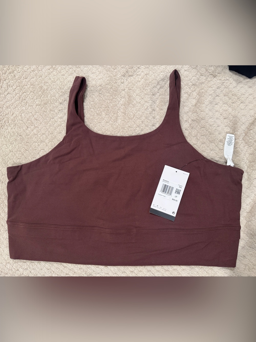 Nike Women's Scoop Sports Bra - Mahogany Brown